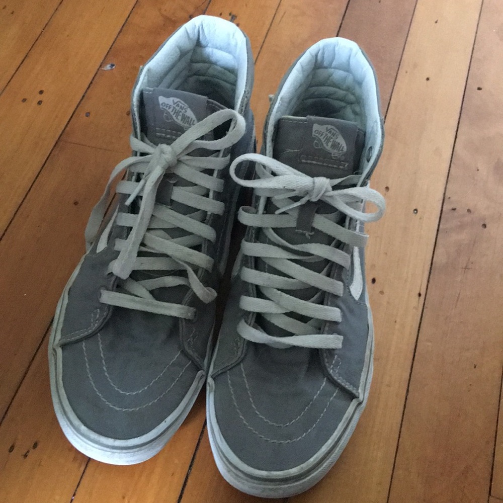 Grey Vans size women's 9 men's 7.5 good condition